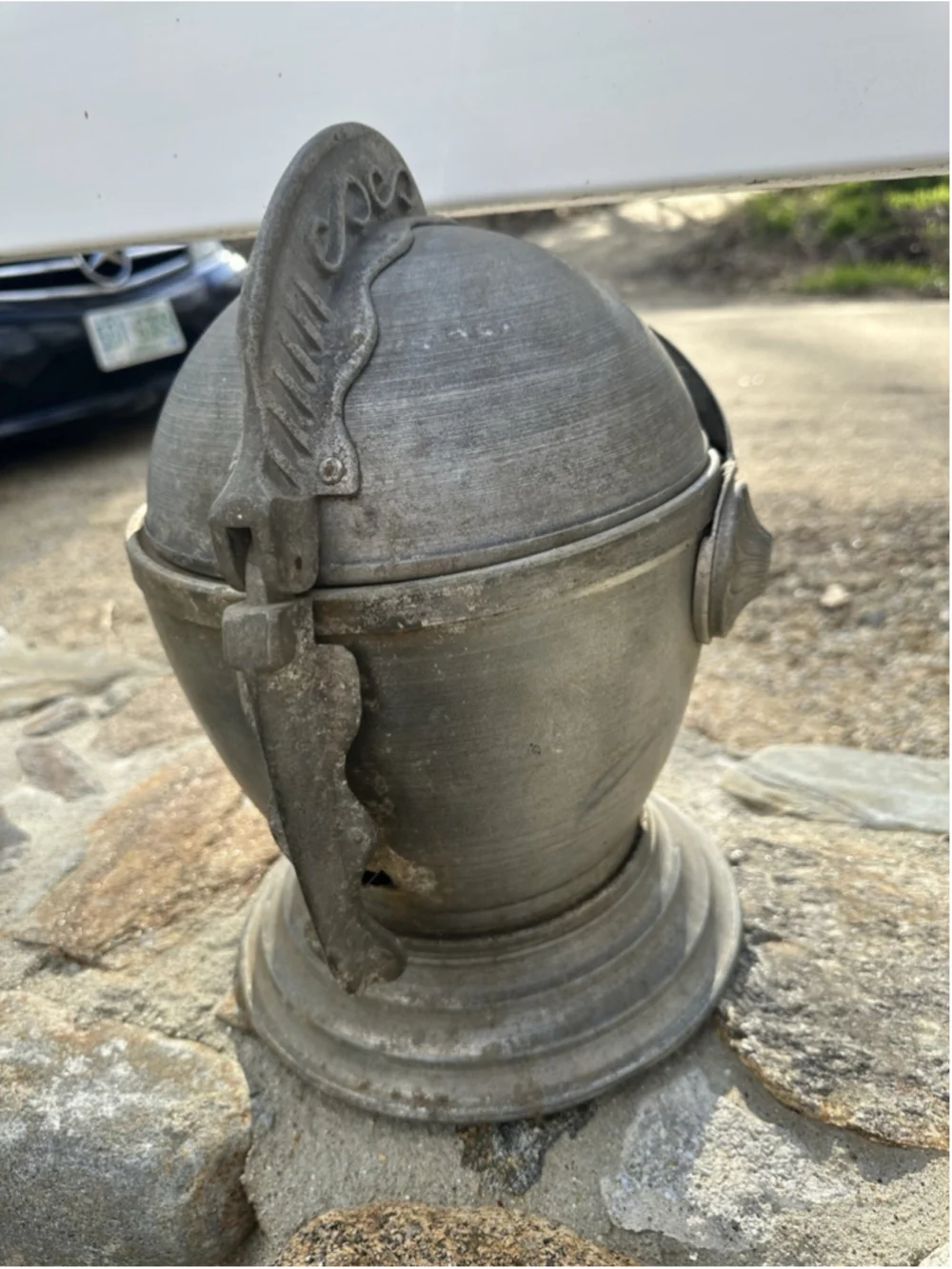 Vintage 60-70’s Italy Metal Armor Medieval Ice Bucket King Knight Helmet Barware